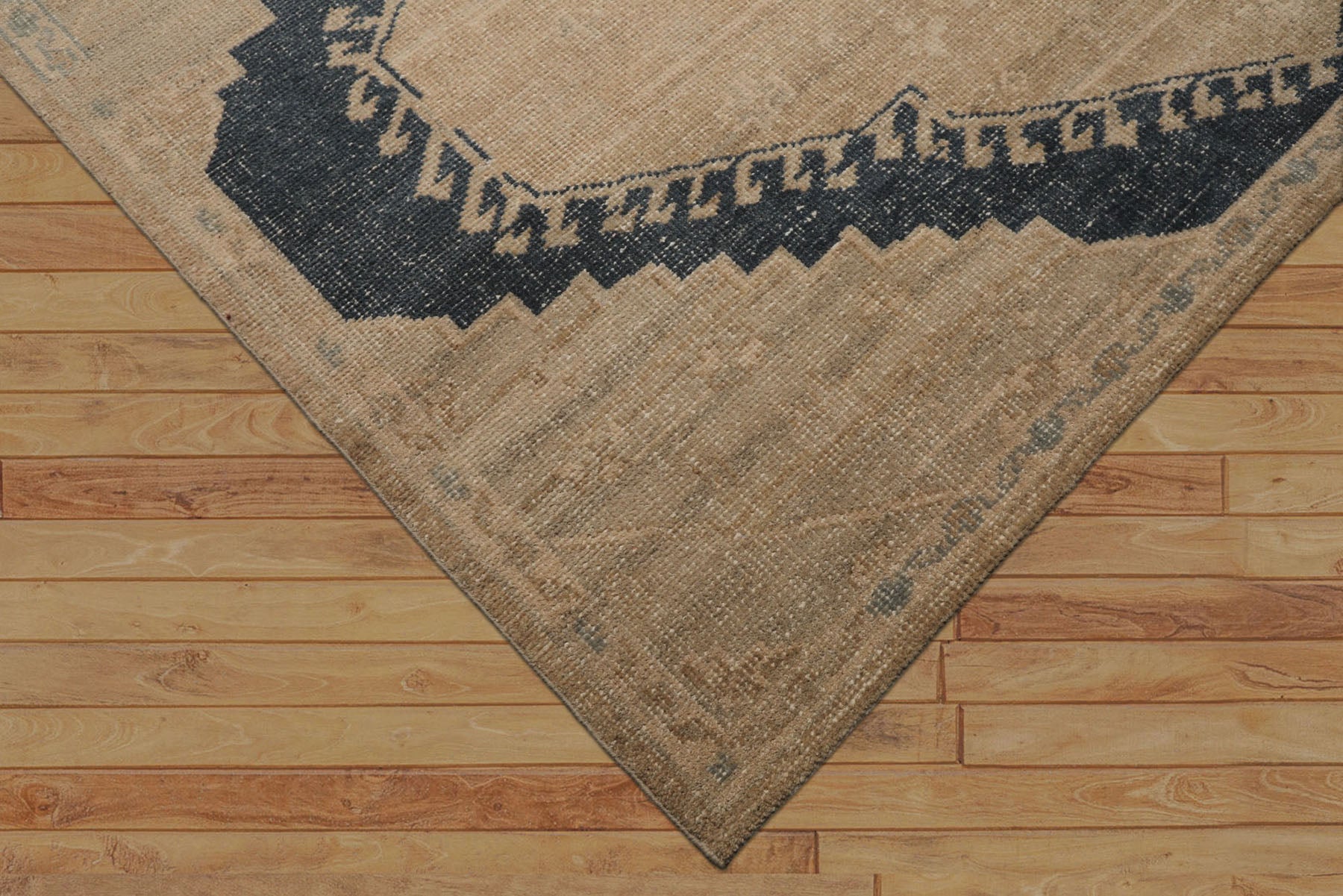 8x10 Beige, Taupe, Brown Color Hand Knotted Oushak Wool Traditional Oriental Rug
