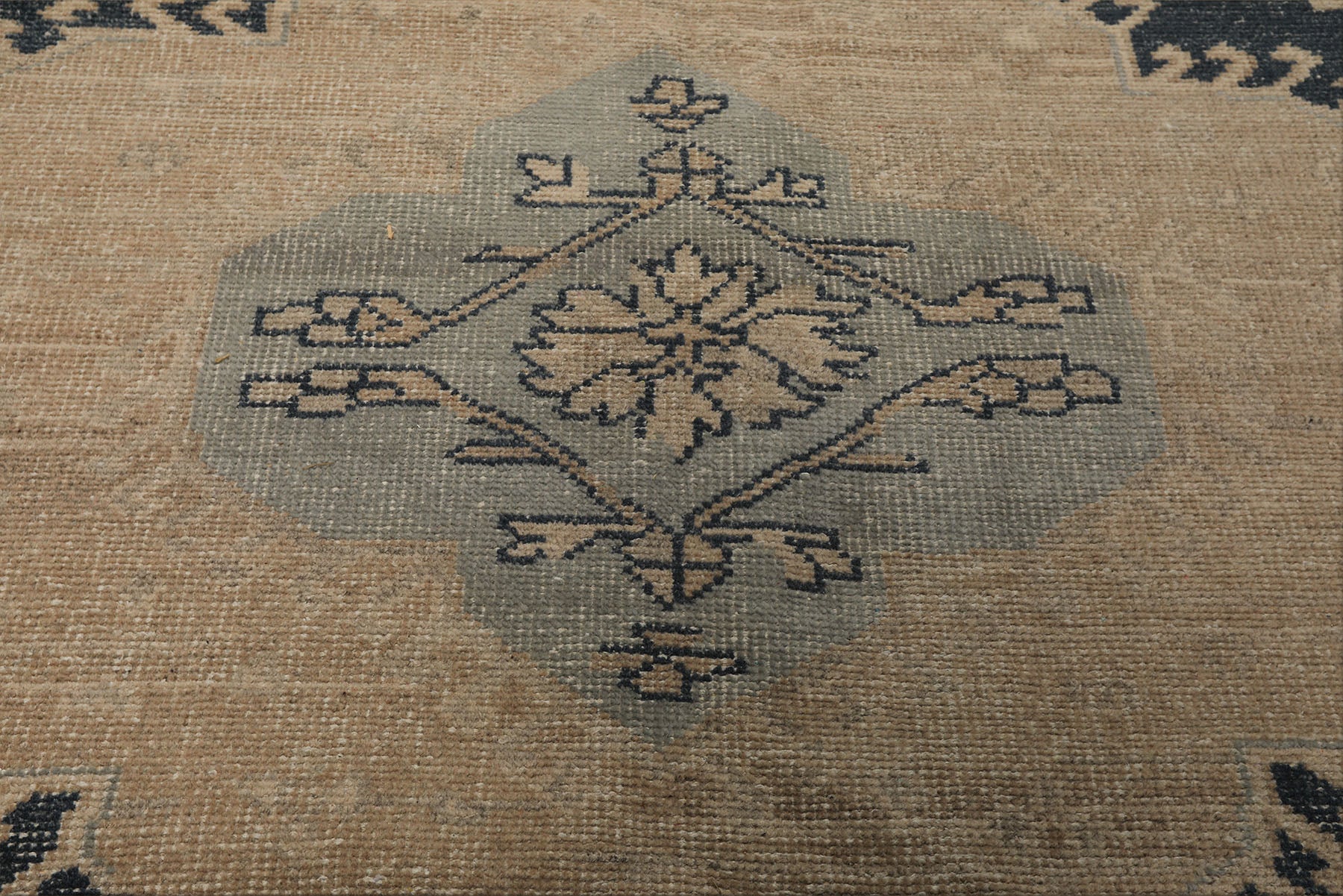 8x10 Beige, Taupe, Brown Color Hand Knotted Oushak Wool Traditional Oriental Rug
