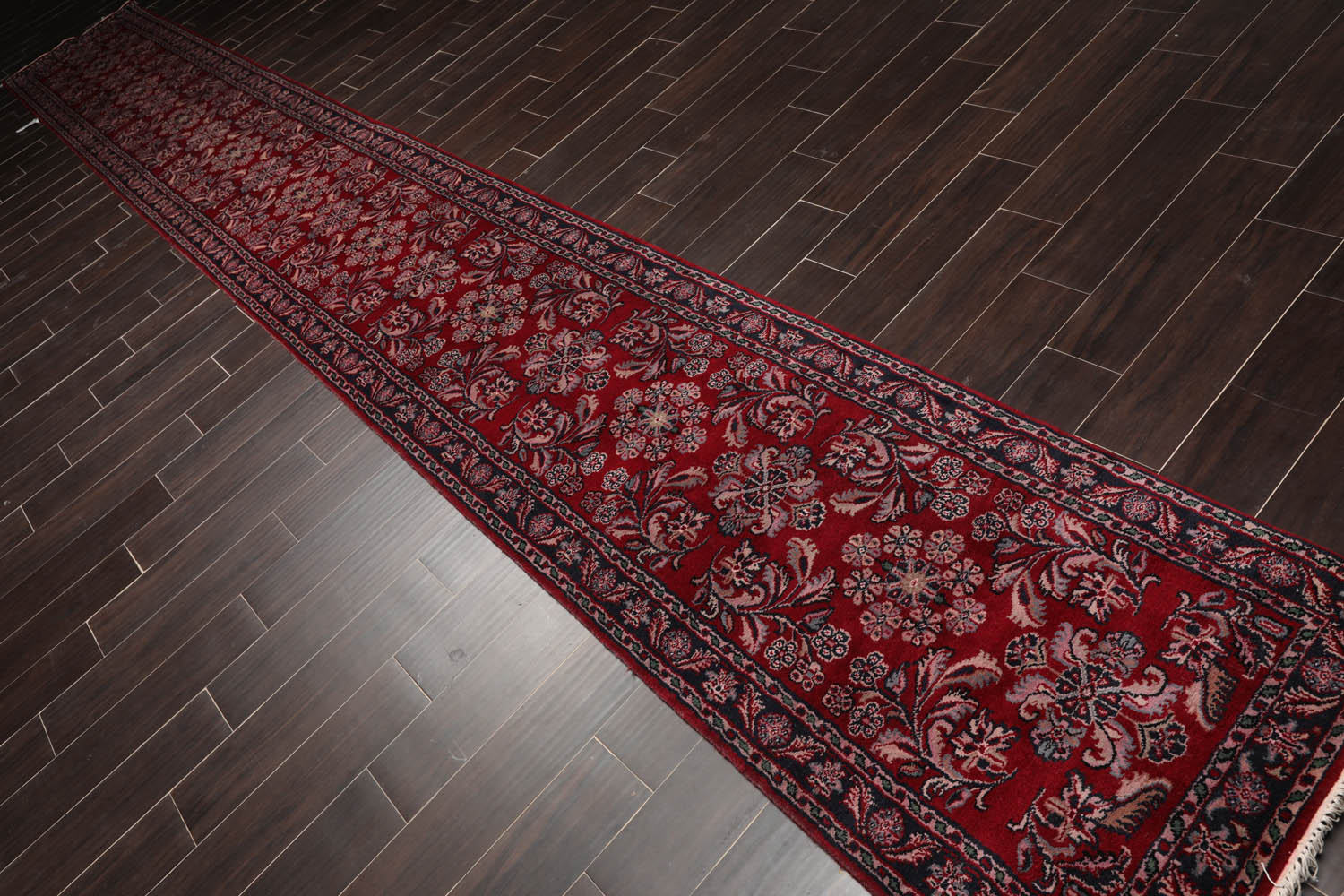 Palace Burgundy, Midnight Blue, Rose Color Hand Knotted Persian 100% Wool Traditional Oriental Rug