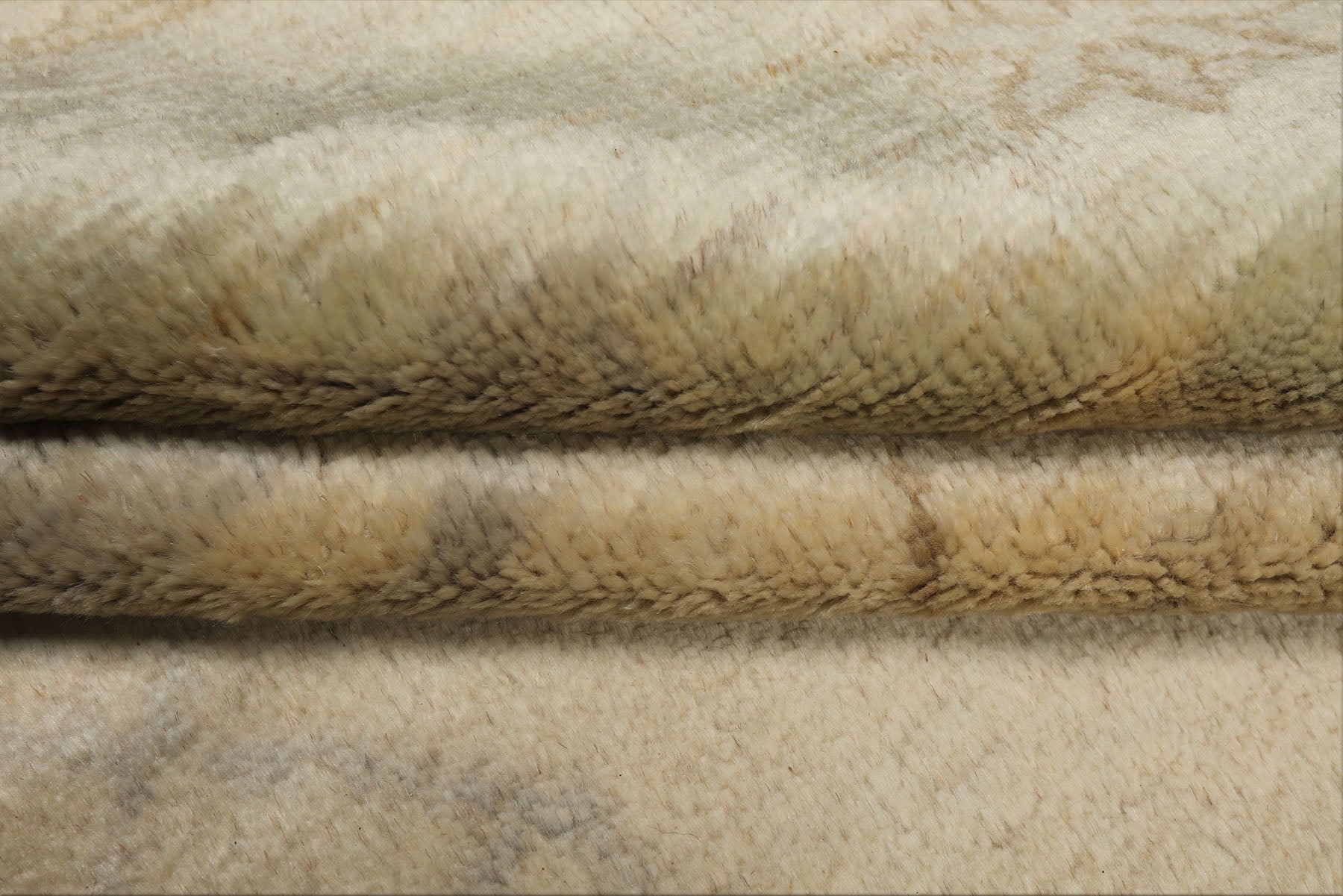 9x12 Beige, Seafoam, Brown Color Hand Knotted Oushak Wool Transitional Oriental Rug