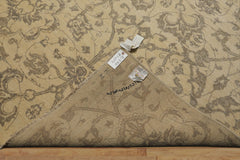 9x12 Beige, Brown, Color Hand Knotted Peshawar Wool Transitional Oriental Rug