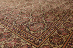 6x9 Beige, Rust, Chocolate Color Hand Knotted All-Over 100% Wool Traditional-Persian/Oriental Oriental Rug
