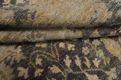 9x12 Gray, Beige, Tan Color Hand Knotted  Wool Transitional Oriental Rug