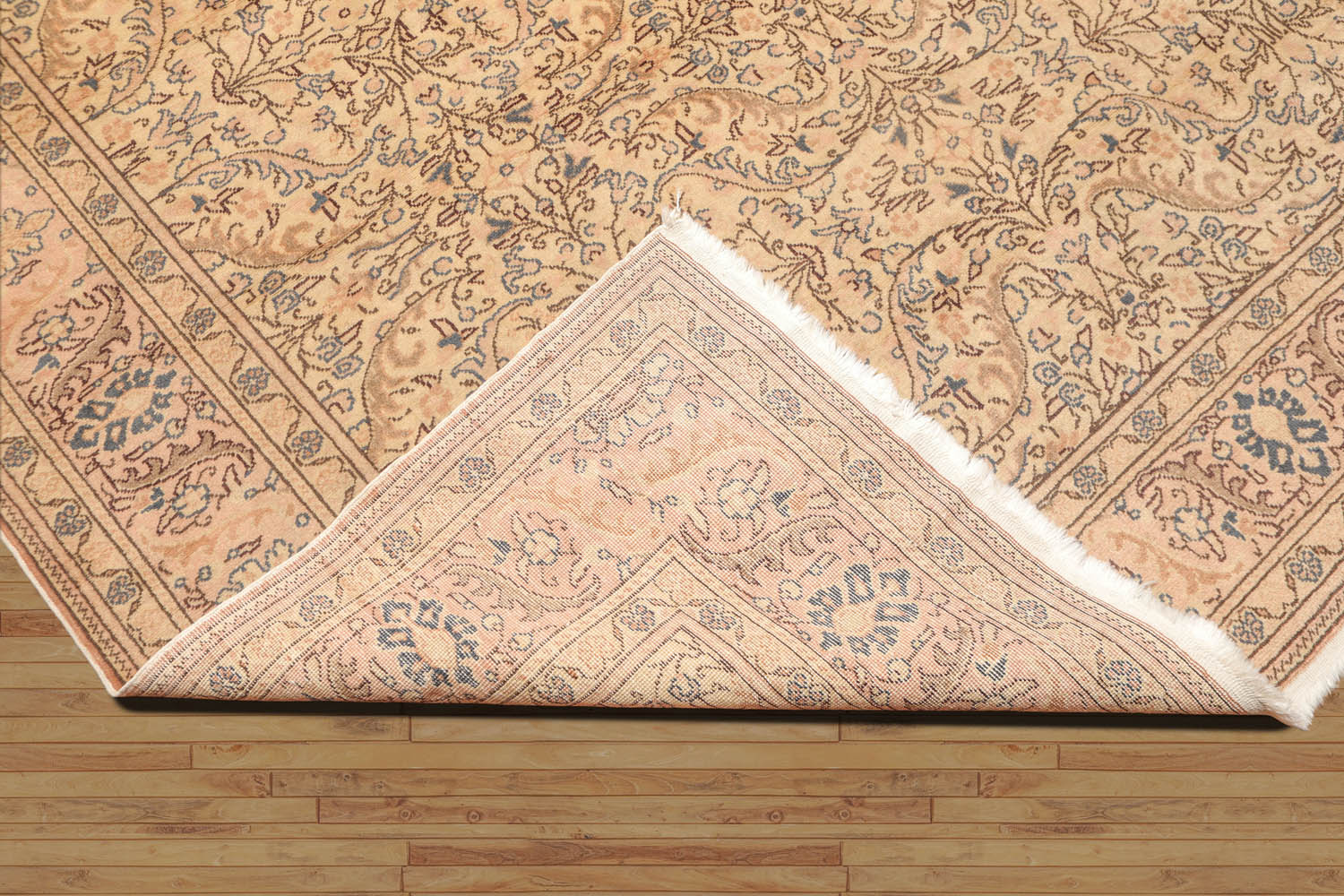 6x9 Beige, Tan, Brown Color Hand Knotted All-Over 100% Wool Traditional Oriental Rug