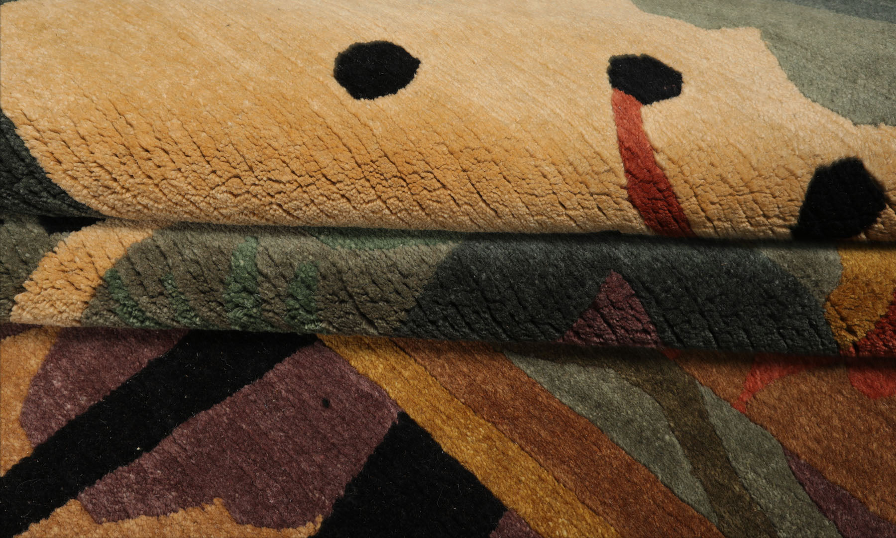 8x10 Teal, Peach, Gold Color Hand Knotted Tibetan Wool Arts & Crafts  Oriental Rug