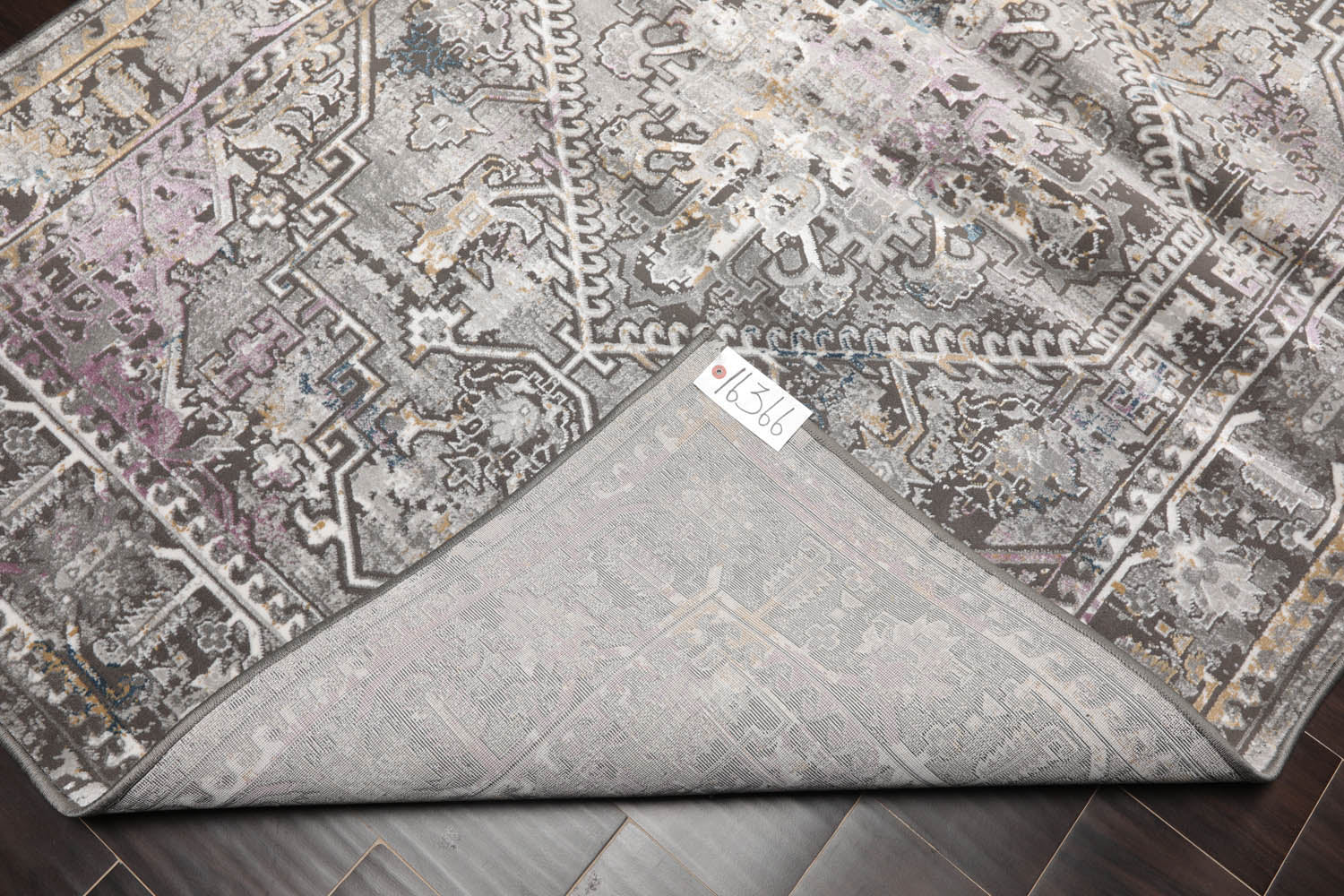 5x7 Gray, Brown, Purple Color Machine Made All-Over 100% Polypropylene Transitional Oriental Rug