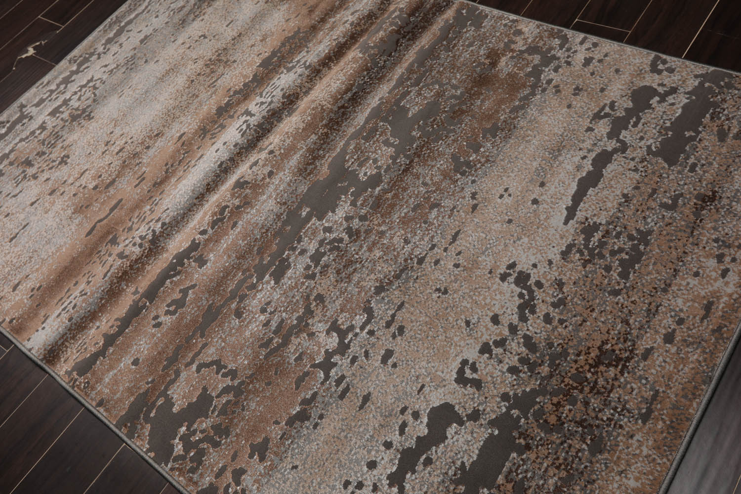 5x7 Beige, Tan, Gray Color Machine Made All-Over 100% Polypropylene Modern Oriental Rug