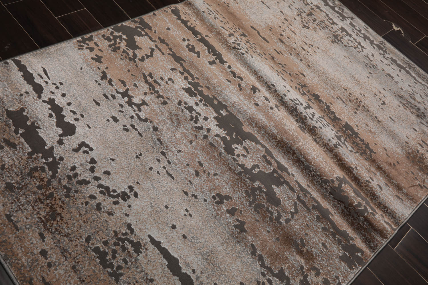 5x7 Beige, Tan, Gray Color Machine Made All-Over 100% Polypropylene Modern Oriental Rug