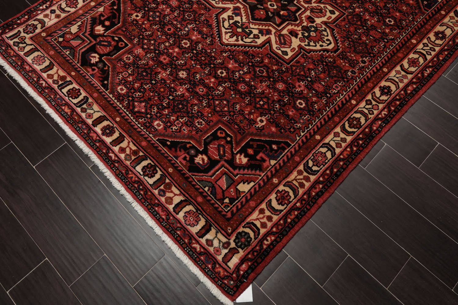 5x7 Red, Rust, Ivory Color Hand Knotted All-Over 100% Wool Traditional Oriental Rug