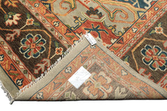 12x15 Mint
, Brown
, Teal
 Color Hand Knotted Oushak Wool Southwestern Oriental Rug