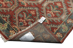 9x12 Rose, Slate, Taupe Color Hand Knotted Oushak Wool Transitional Oriental Rug