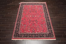 6' x 8'11'' Hand Knotted Wool PakPersian 16/18 Isphahan 300 KPSI Area Rug Pink