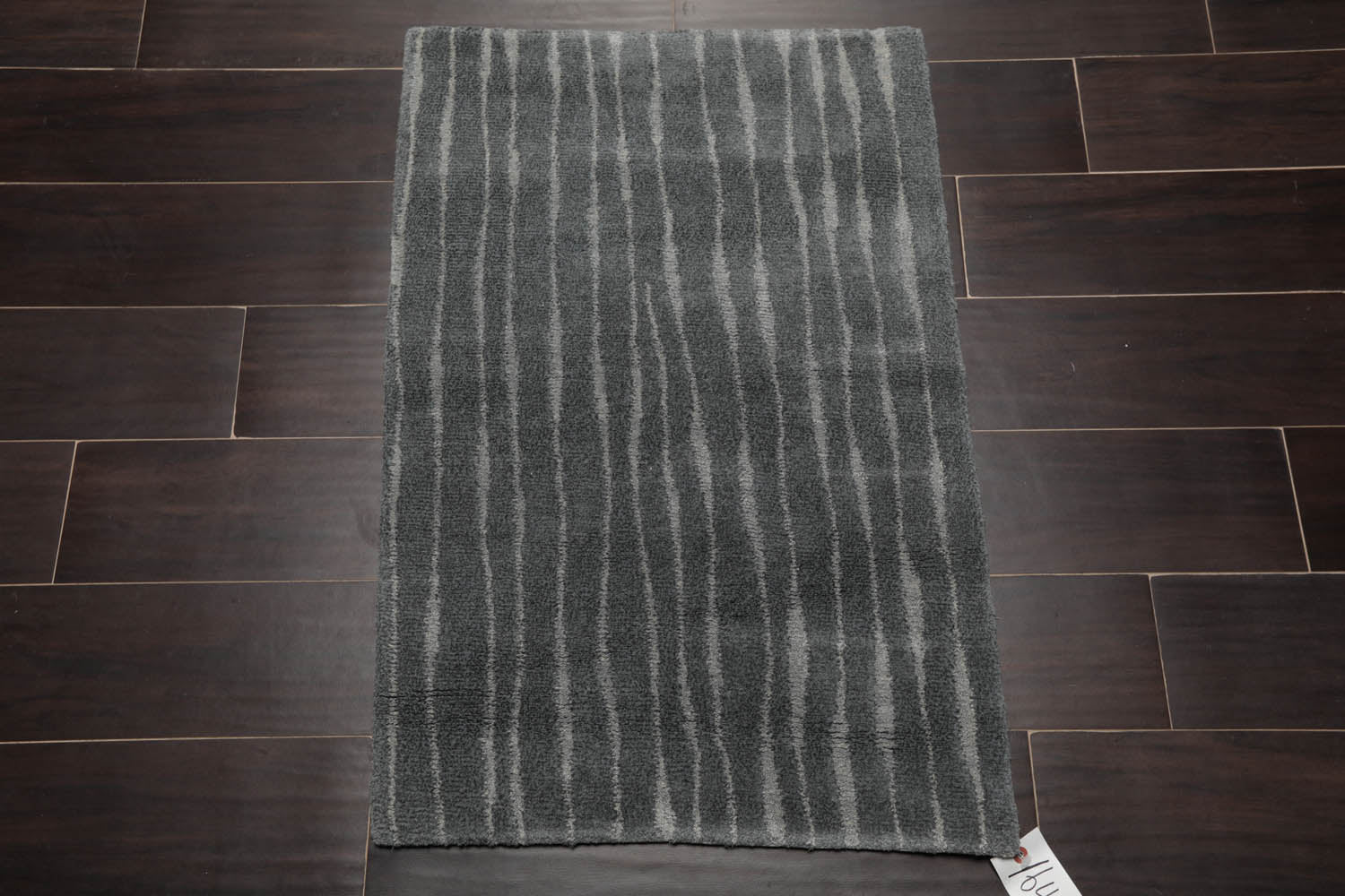2x3 Tone on Tone Gray, , Color Hand Knotted All-Over Wool & Silk||Wool Modern Oriental Rug