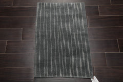 2x3 Tone on Tone Gray, , Color Hand Knotted All-Over Wool & Silk||Wool Modern Oriental Rug