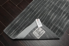 2x3 Tone on Tone Gray, , Color Hand Knotted All-Over Wool & Silk||Wool Modern Oriental Rug