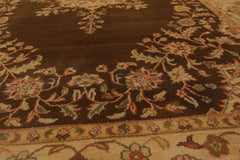 5x7 Mocha, Gold, Rust Color Hand Knotted All-Over 100% Wool Traditional-Persian/Oriental Oriental Rug