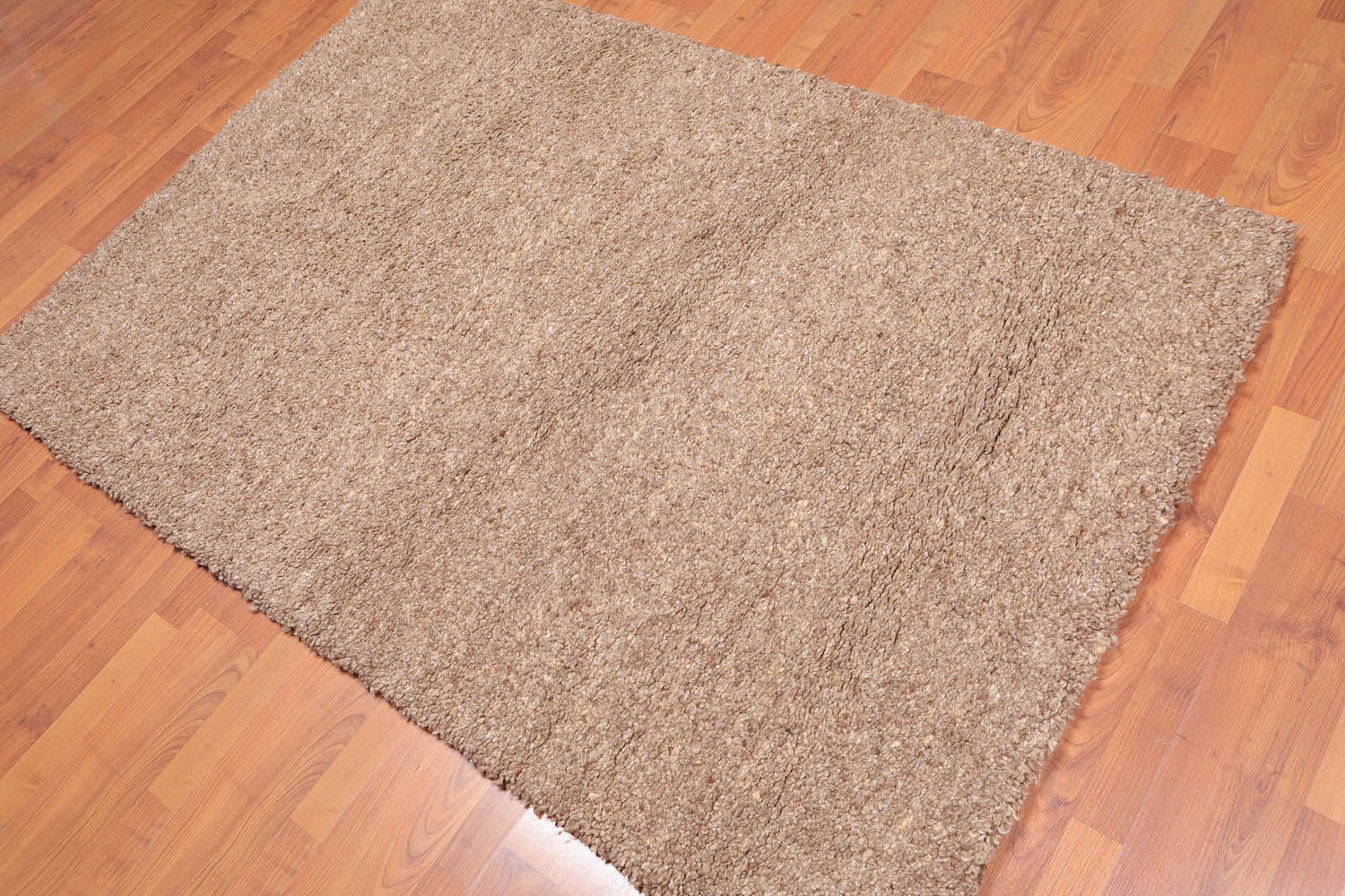 4x6 Tan, , Color Hand Knotted All-Over 100% Wool Contemporary Oriental Rug