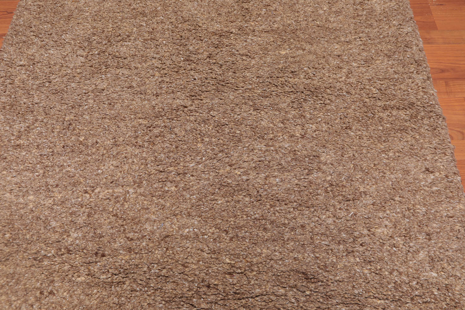 4x6 Tan, , Color Hand Knotted All-Over 100% Wool Contemporary Oriental Rug