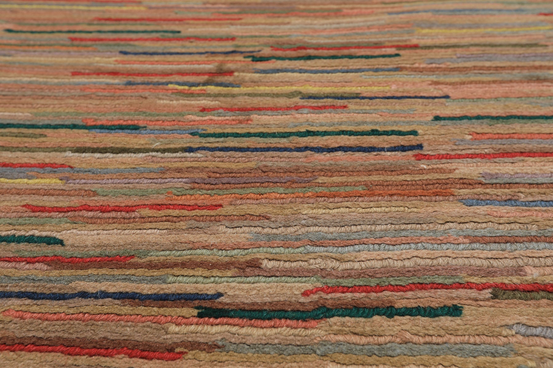 4x6 Rose, Multi, Color Hand Knotted Tibetan Wool Modern & Contemporary Oriental Rug