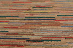 4x6 Rose, Multi, Color Hand Knotted Tibetan Wool Modern & Contemporary Oriental Rug