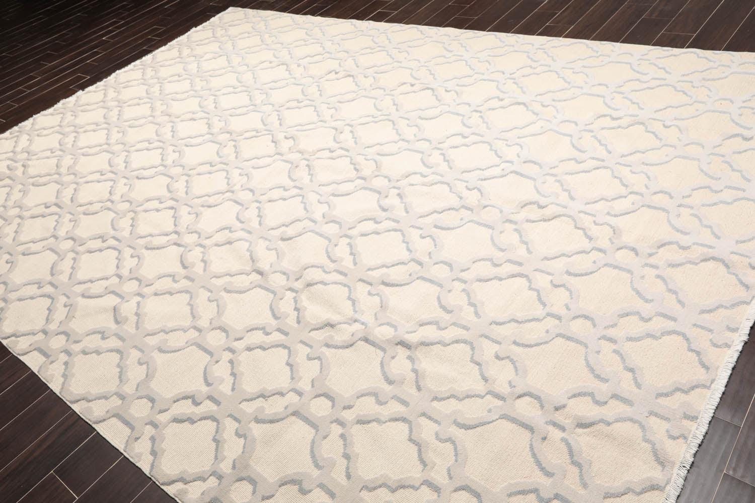 9x12 Gray, Slate, Color Hand Knotted All-Over 100% Wool Modern Oriental Rug