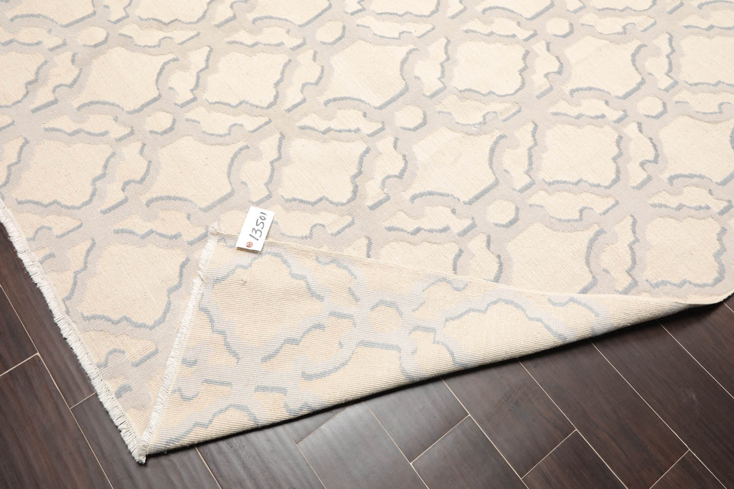 9x12 Gray, Slate, Color Hand Knotted All-Over 100% Wool Modern Oriental Rug