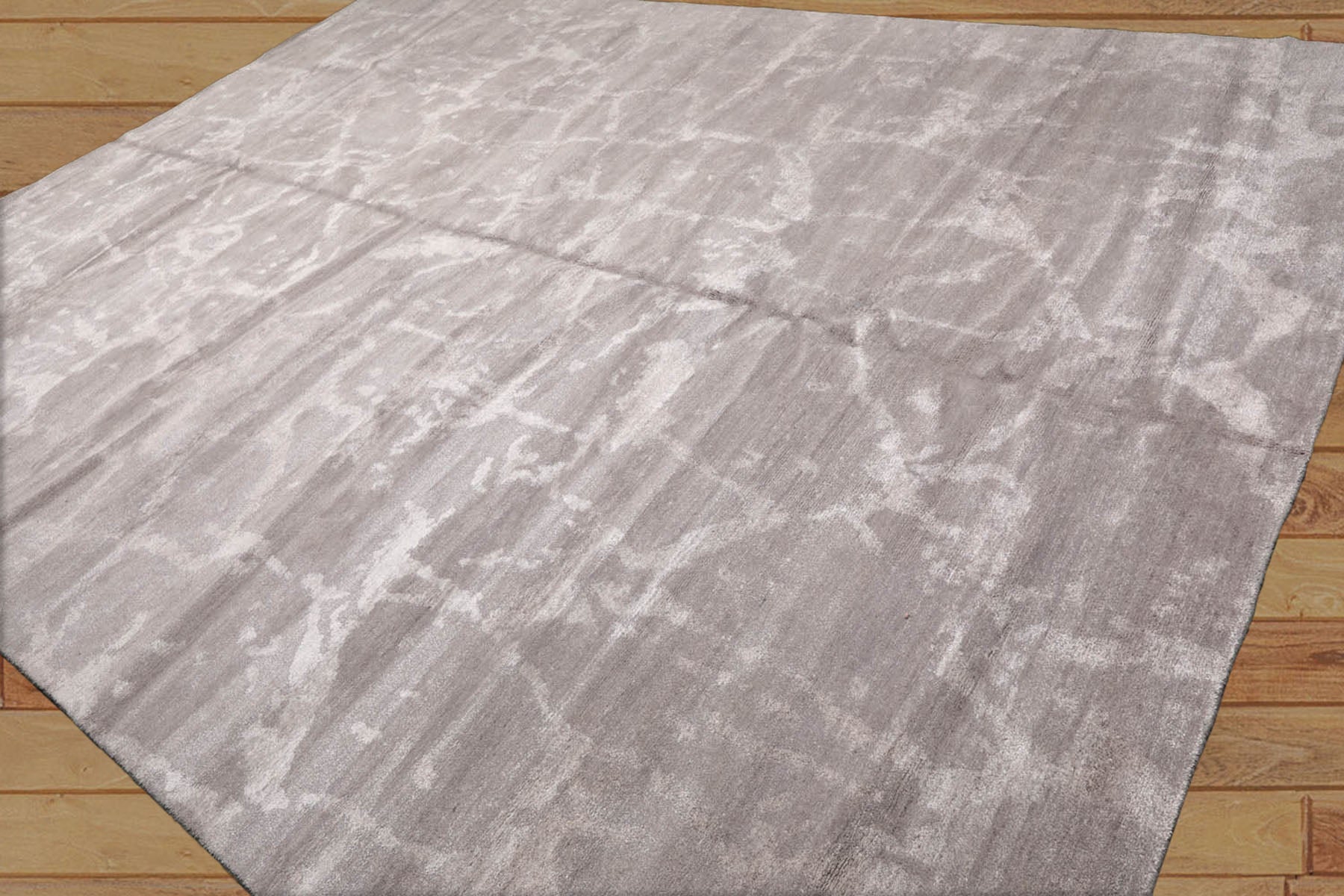 10x14 Tone on Tone Taupe, , Color Hand Knotted Tibetan Wool & Silk Modern & Contemporary Oriental Rug