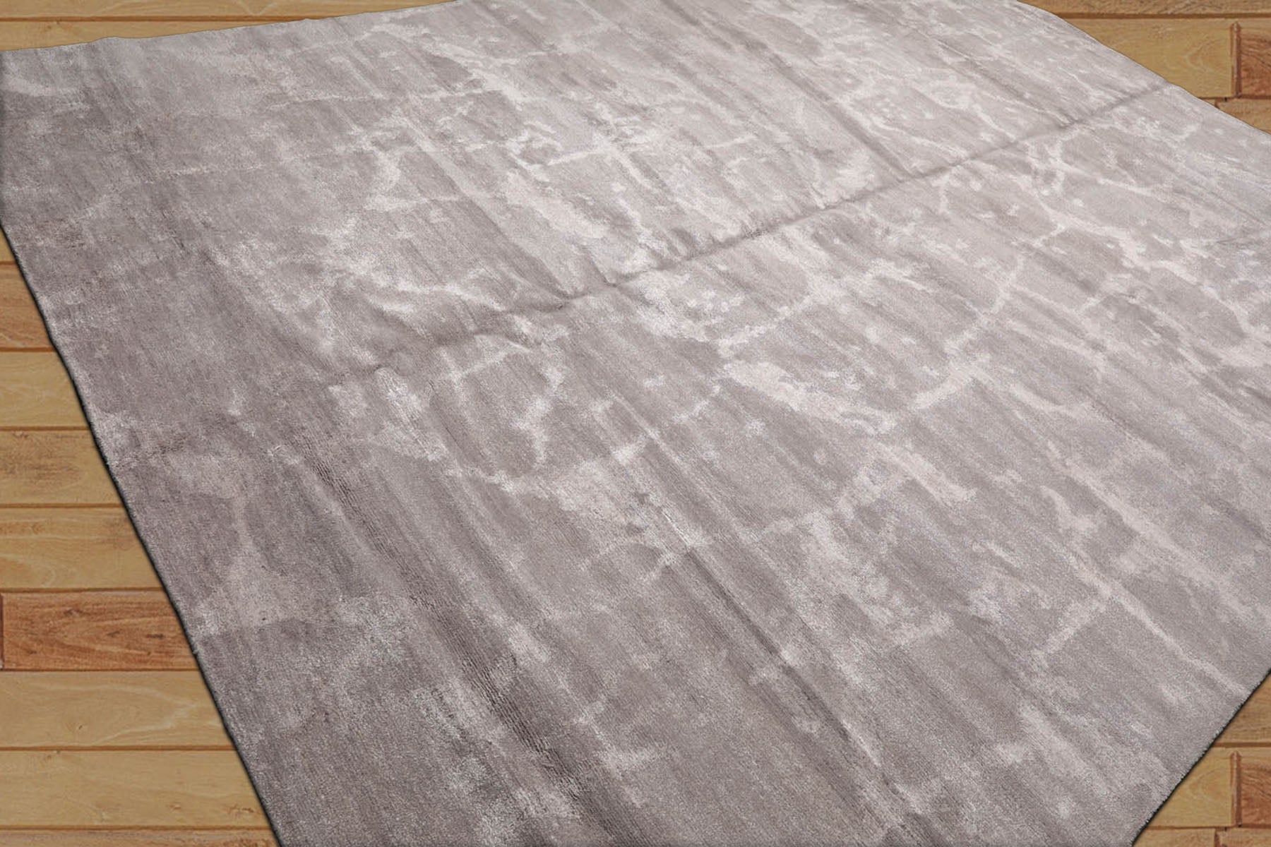 10x14 Tone on Tone Taupe, , Color Hand Knotted Tibetan Wool & Silk Modern & Contemporary Oriental Rug