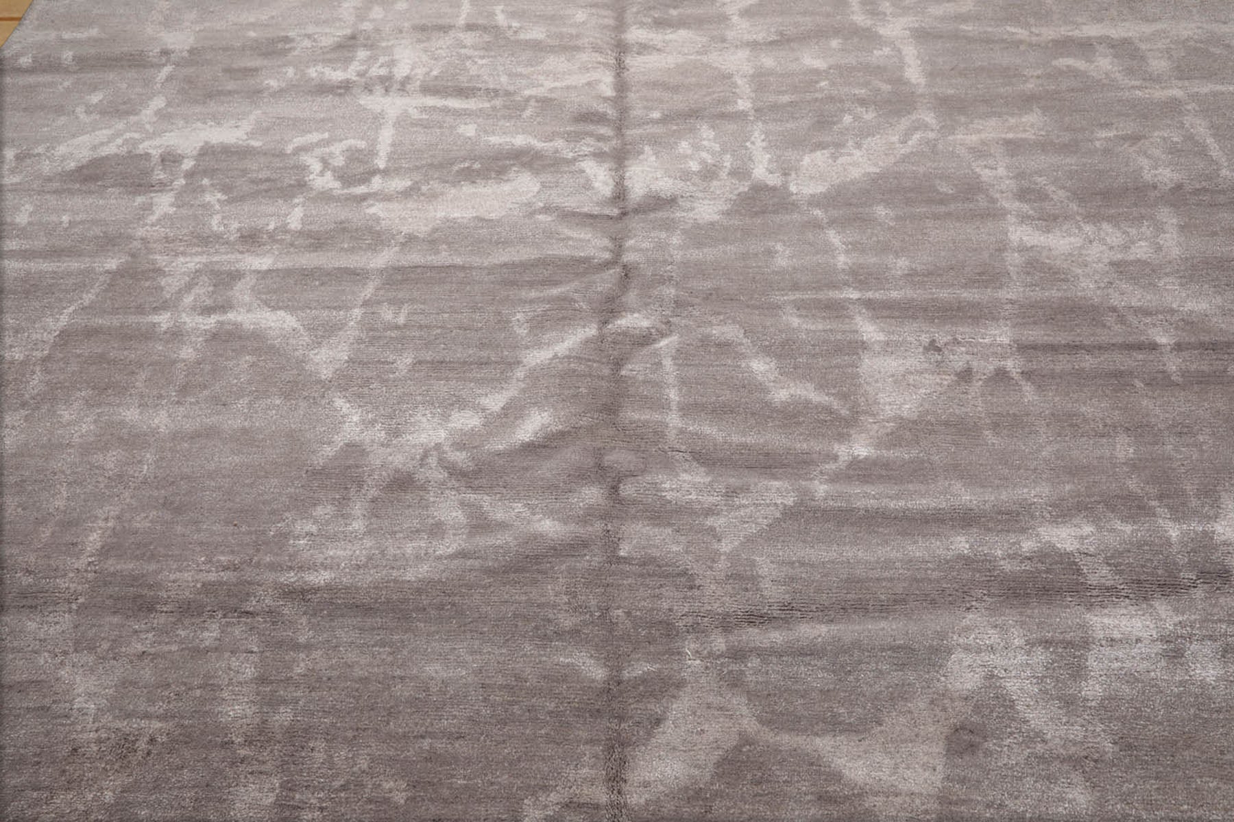 10x14 Tone on Tone Taupe, , Color Hand Knotted Tibetan Wool & Silk Modern & Contemporary Oriental Rug