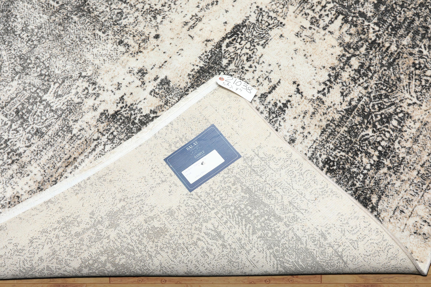 5x7 Cream, Charcoal, Color Machine Made  100% Bamboo Silk Modern & Contemporary Oriental Rug