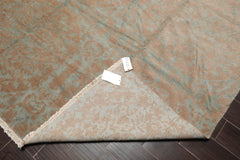 9x12 Teal, Brown, Color Hand Knotted All-Over 100% Wool Transitional Oriental Rug