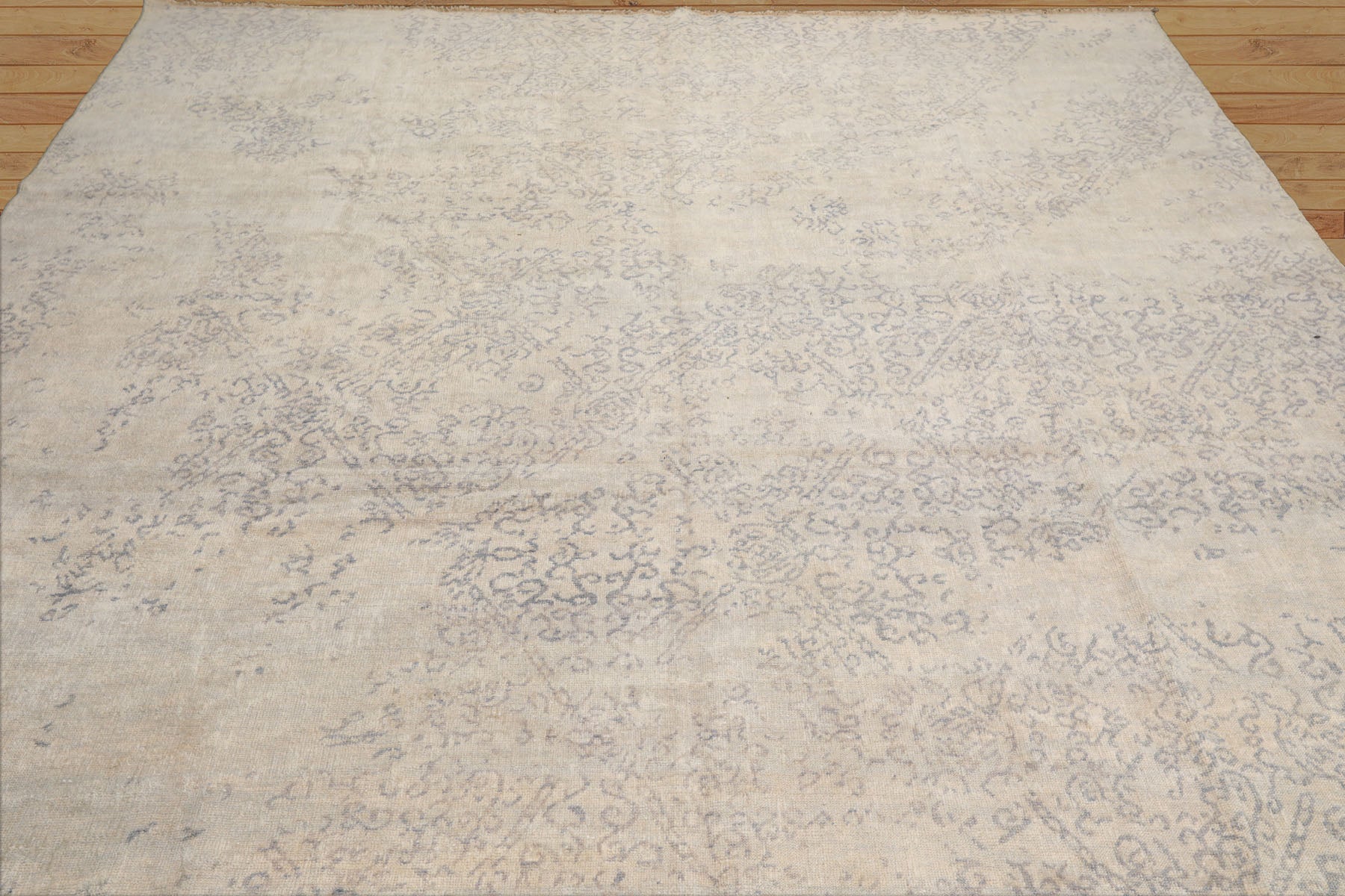 9x12 Gray, , Color Hand Knotted Antique Reproduction 100% Wool Modern Oriental Rug