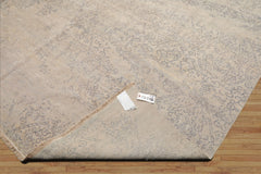 9x12 Gray, , Color Hand Knotted Antique Reproduction 100% Wool Modern Oriental Rug