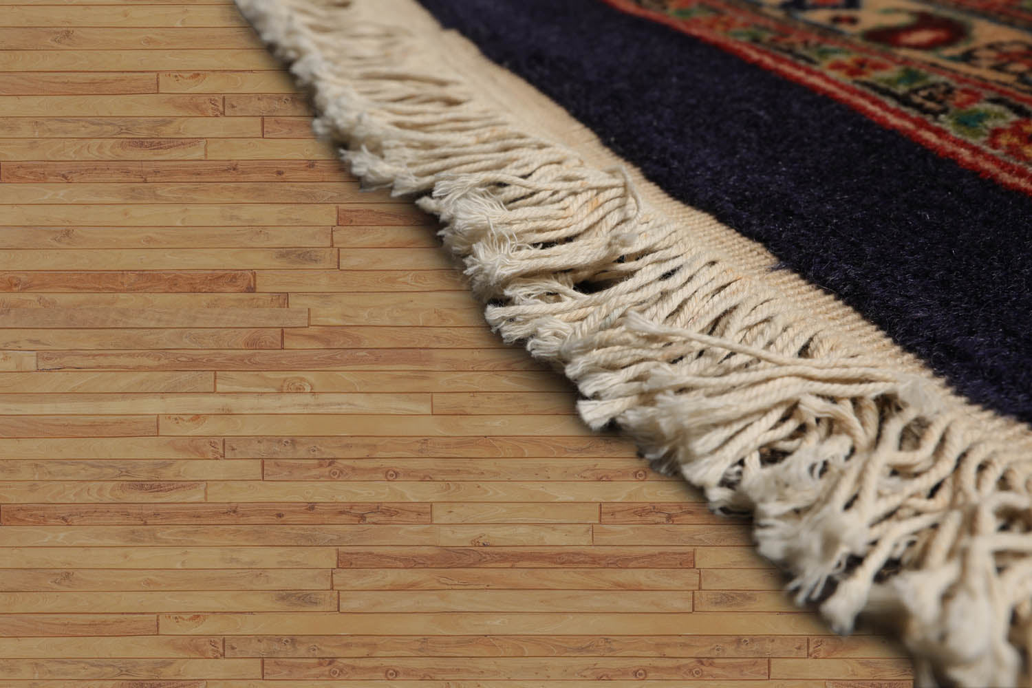 10x14 Navy, Rust, Peach Color Hand Knotted All-Over 100% Wool Traditional Oriental Rug