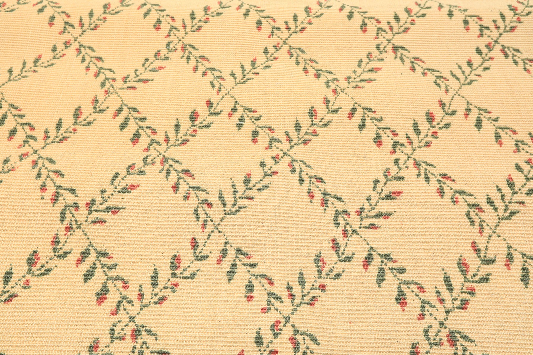 6x9 Tan, Green, Rust Color Machine Made  Sisal Transitional Oriental Rug