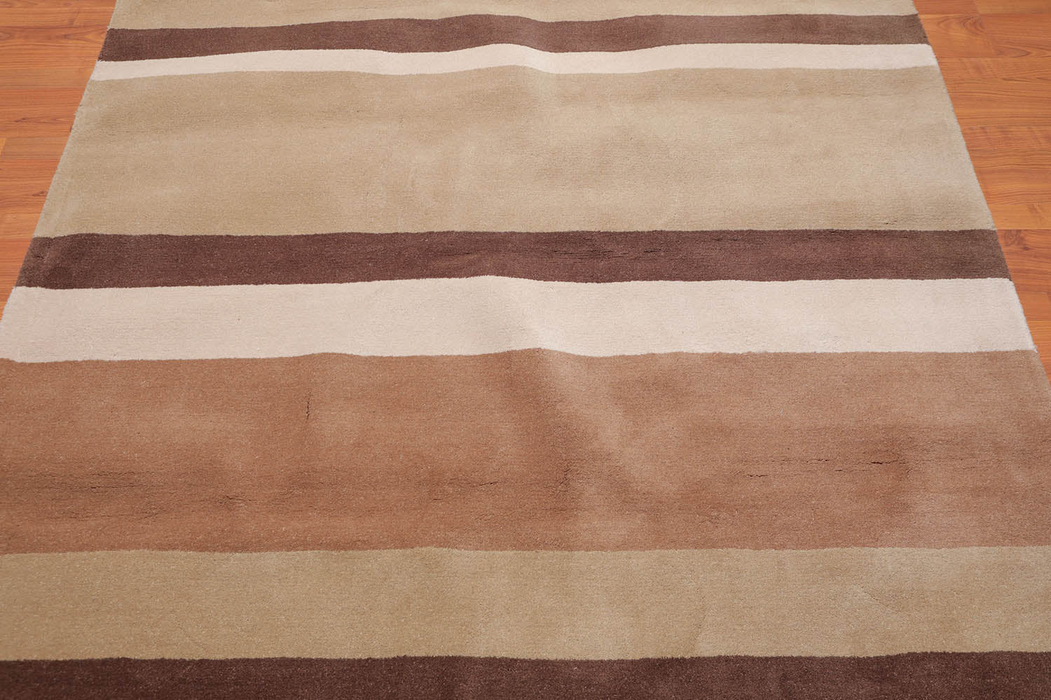 5x7 Beige, Tan, Brown Color Hand Tufted All-Over 100% Wool Modern Oriental Rug