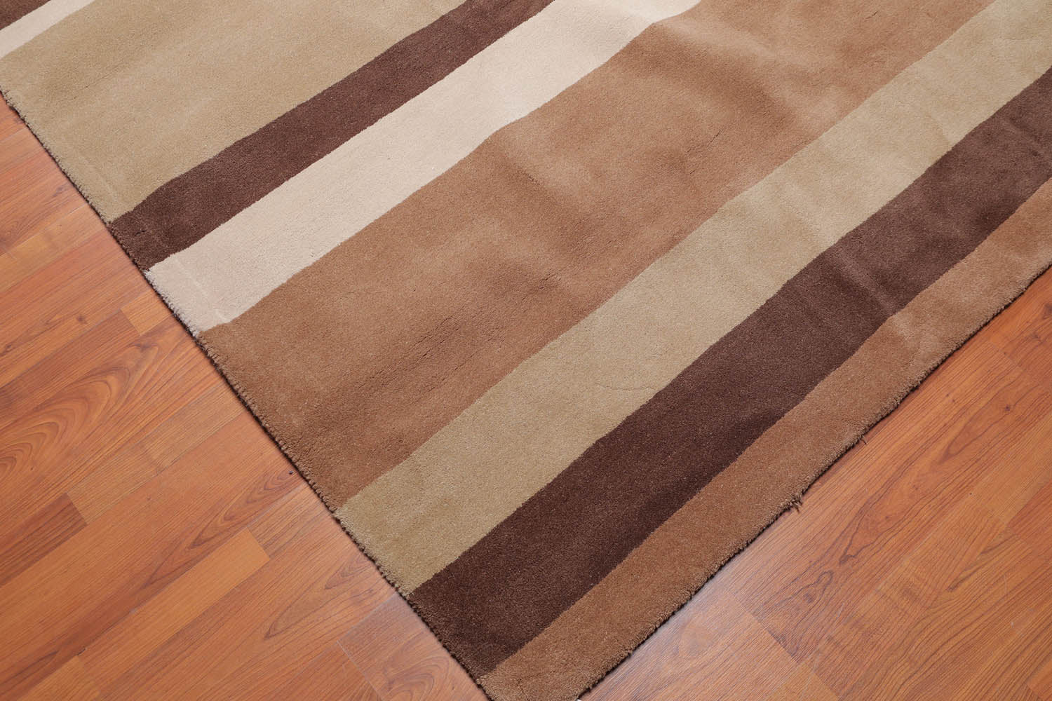 5x7 Beige, Tan, Brown Color Hand Tufted All-Over 100% Wool Modern Oriental Rug