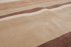 5x7 Beige, Tan, Brown Color Hand Tufted All-Over 100% Wool Modern Oriental Rug