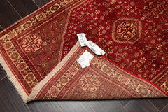 3x5 Ruby, Brown, Beige Color Hand Knotted All-Over 100% Wool Traditional Oriental Rug