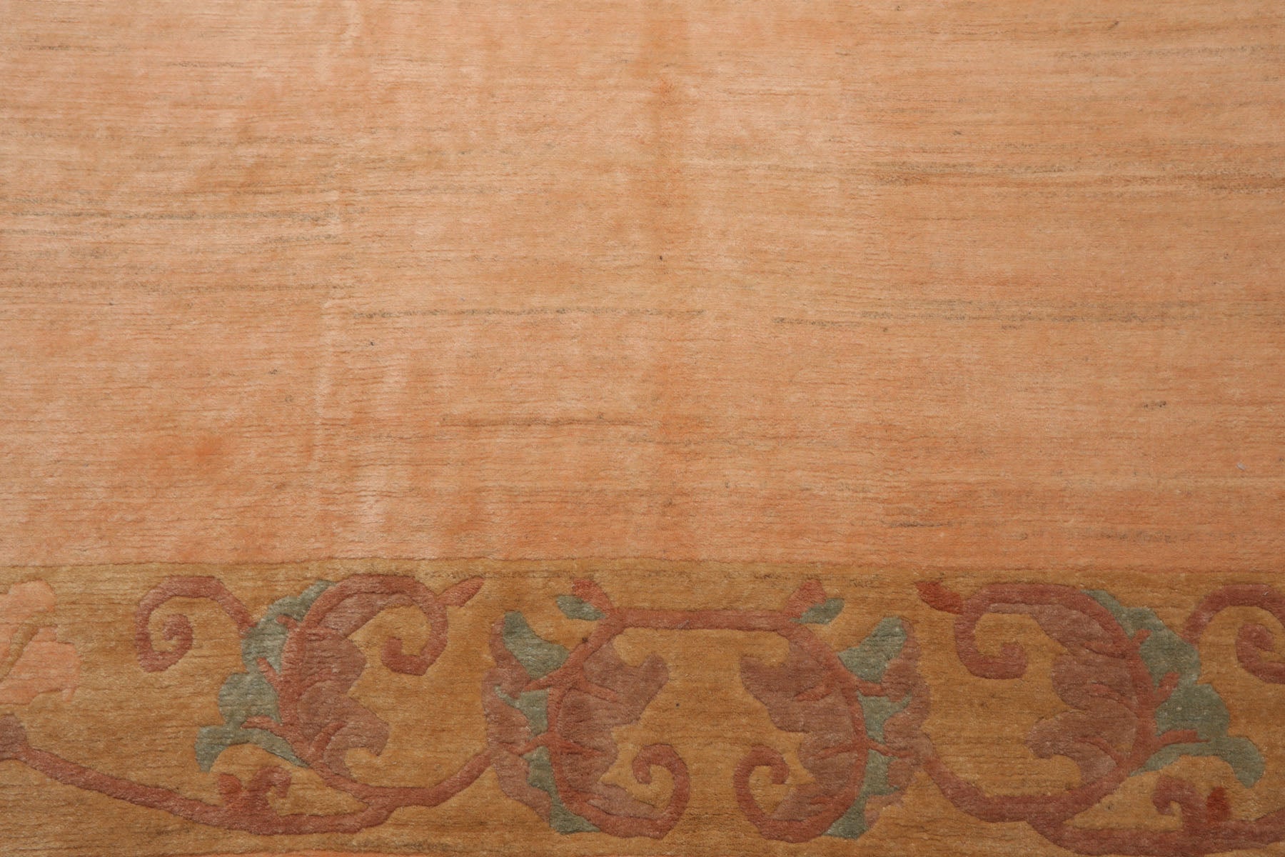 10x13 Blush, Pistacchio, Rose Color Hand Knotted Tibetan Wool Art Deco Oriental Rug