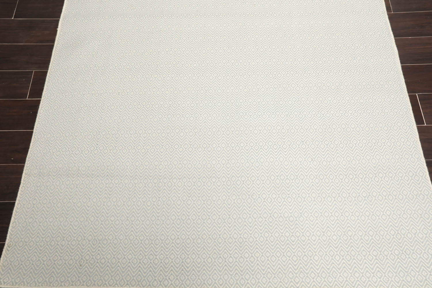 Multi Size Ivory Gray Gray Color Hand Woven All-Over 100% Wool Modern Oriental Rug