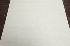 Multi Size Ivory Gray Gray Color Hand Woven All-Over 100% Wool Modern Oriental Rug