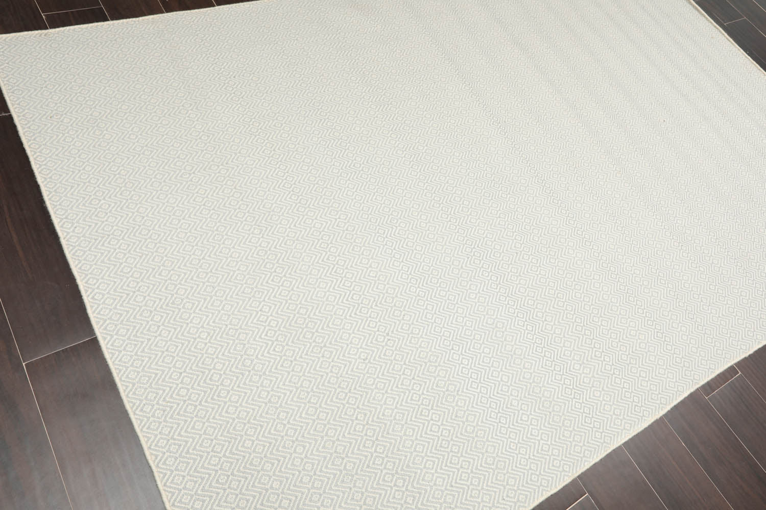 Multi Size Ivory Gray Gray Color Hand Woven All-Over 100% Wool Modern Oriental Rug