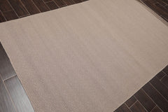 Multi Size Ivory Gray Color Hand Woven All-Over 100% Wool Modern Oriental Rug