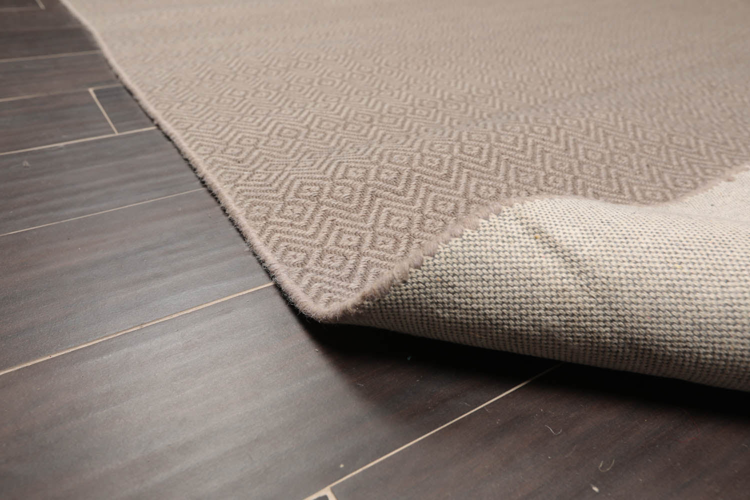 Multi Size Ivory Gray Color Hand Woven All-Over 100% Wool Modern Oriental Rug