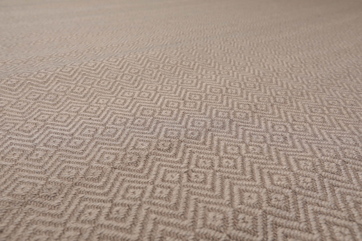 Multi Size Ivory Gray Color Hand Woven All-Over 100% Wool Modern Oriental Rug