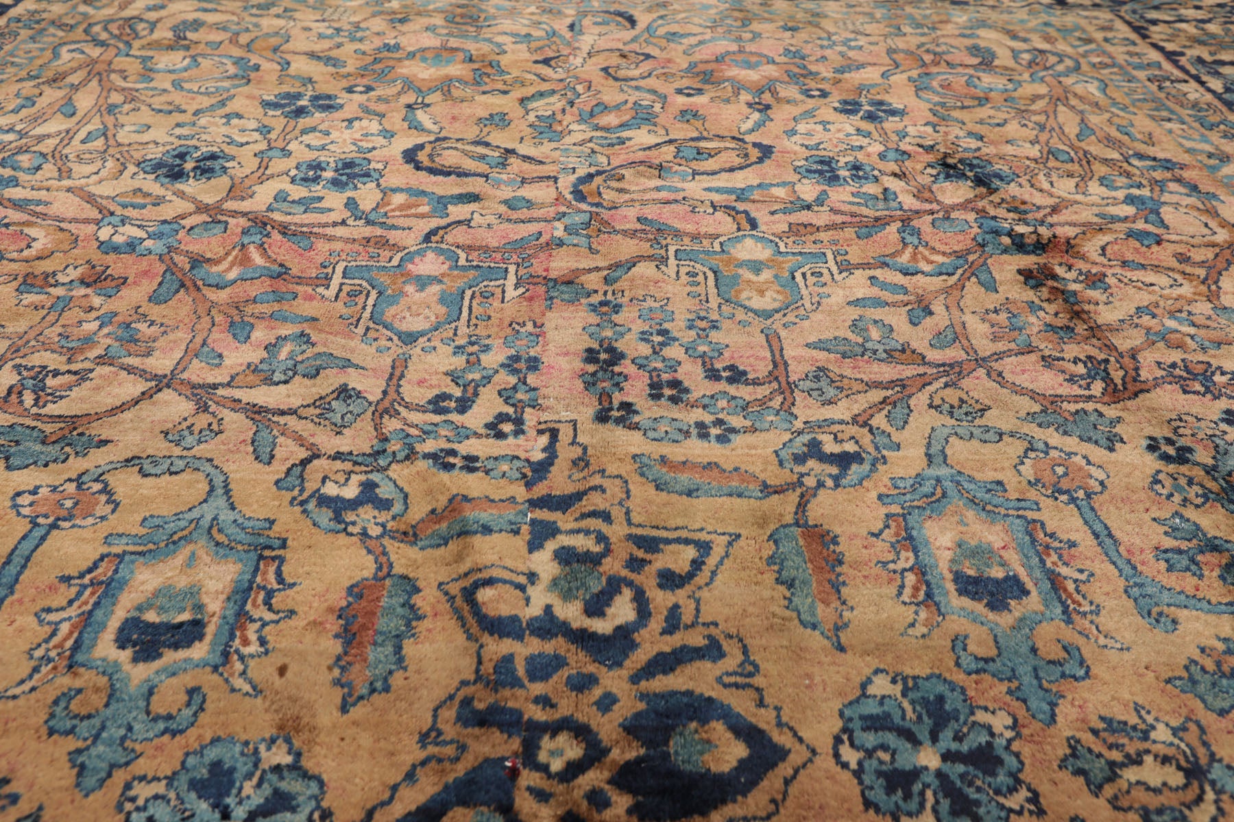 8x10 Brown, Navy, Rust Color Hand Knotted Persian 100% Wool Oriental Oriental Rug