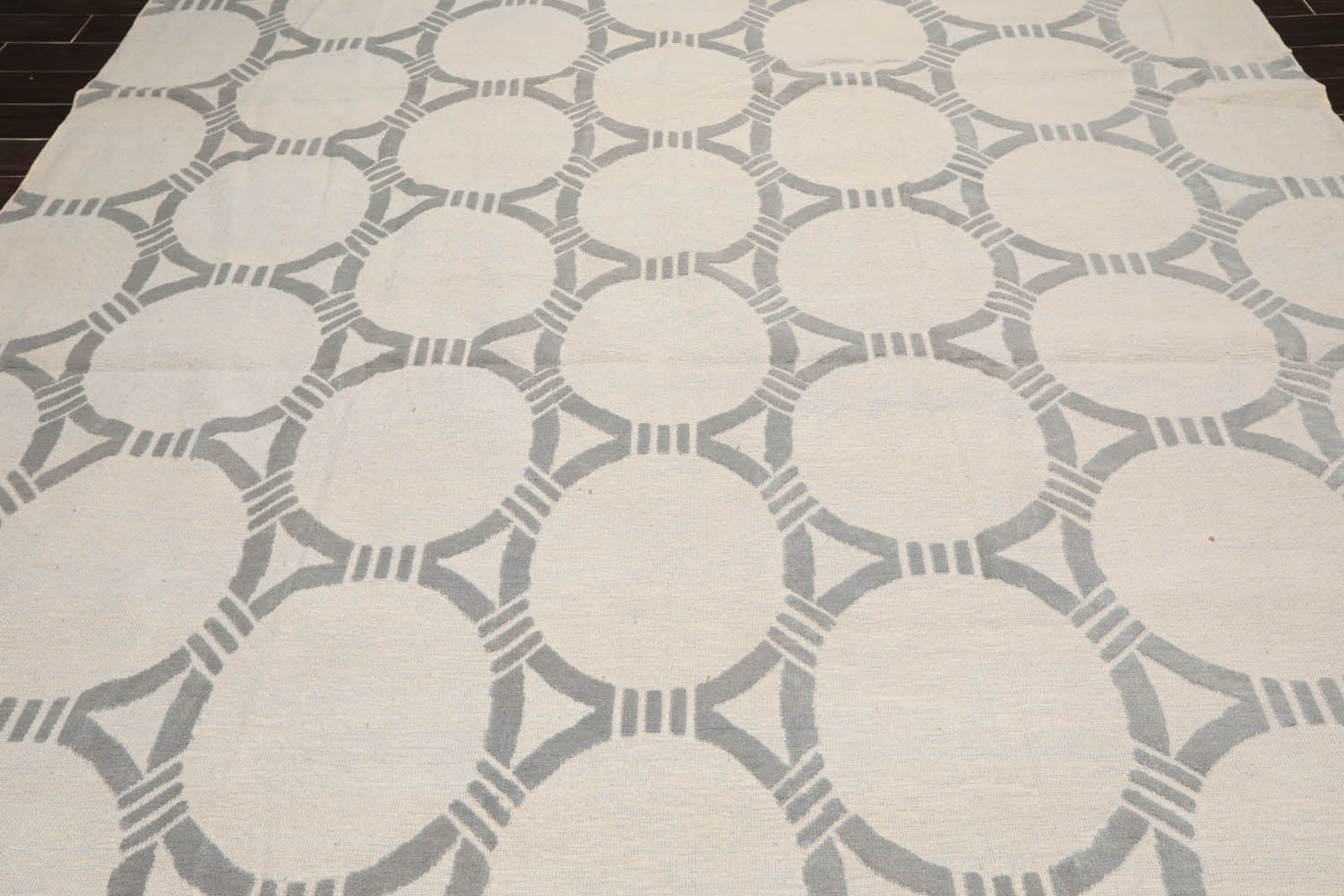 9x12 Gray, , Color Hand Knotted All-Over 100% Wool Contemporary Oriental Rug