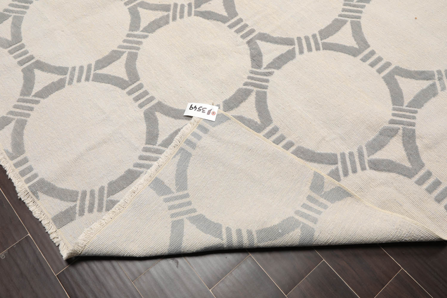 9x12 Gray, , Color Hand Knotted All-Over 100% Wool Contemporary Oriental Rug