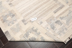 5x7 Beige, Gray, Brown Color Hand Woven All-Over 100% Wool Southwestern Oriental Rug